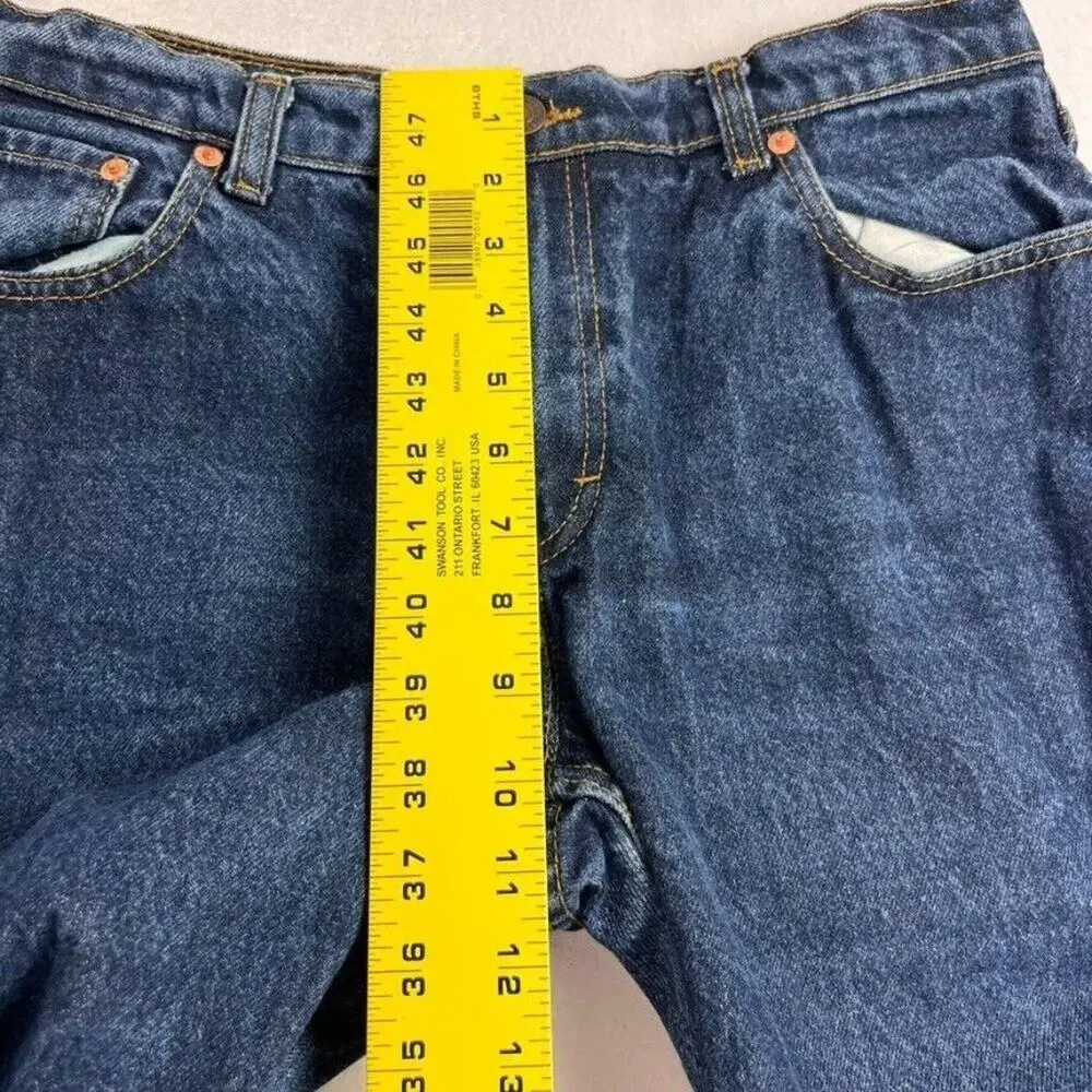 Jordache Jeans Womens 15/16 Blue Mid Rise Dark Wash Bootcut Leg Cowgirl Cowboy